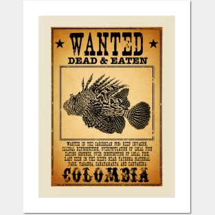 Lionfish Wanted Posters and Art